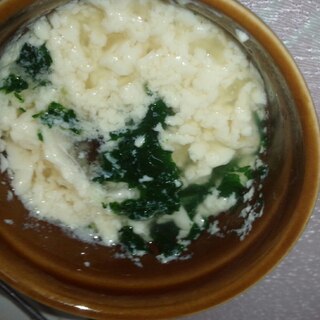 【離乳食中期】小松菜と豆腐のスープ